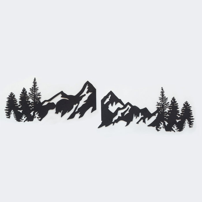Wallity Mountains Metal Wall Art - APT630 Negro Wallity Mountains Metal Wall Art - APT630 Negro